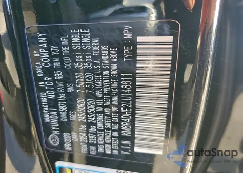 2020 Hyundai Palisade Sel z USA, uszkodzony, nr VIN KM8R4DHE2LU148811